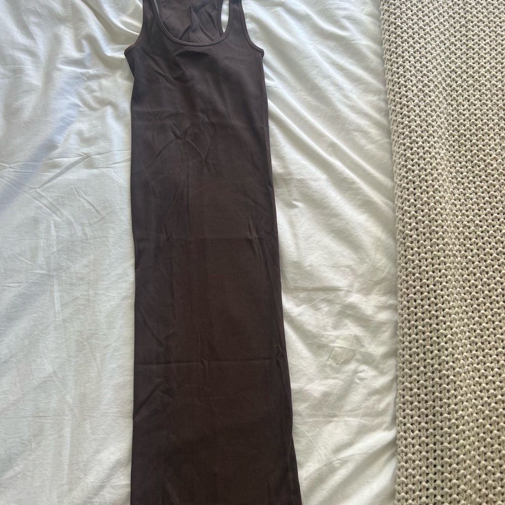 Kith brown fitted tank dress